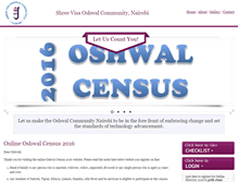 Tablet Screenshot of census.oshwalnairobi.org